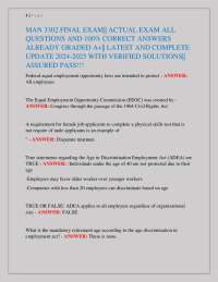 MAN 3302 Final Exam: Questions and Answers with Verified Solutions