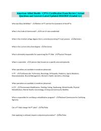 CPTA Certification Exam Review: Questions and Answers for Allied Health Professionals