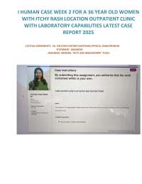 In-Depth IHUMAN Case Study: 36-Year-Old Woman with Itchy Rash – Comprehensive Analysis of
