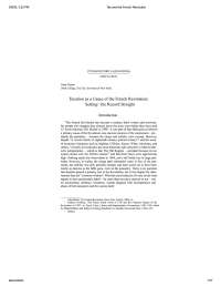 Tax and the French Revolution.