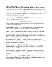 MIBO 3500E Exam 3: Microbial Taxonomy, Phyla, and Resistance