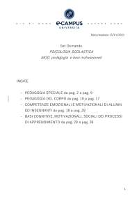 2 macro-modulo master in Psicologia scolastica