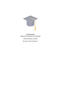 Paniere PROGETTAZIONE DI STRADE INGEGNERIA CIVILE Docente Bocci Edoardo Risoste Chiuse Eca