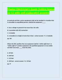 Master Electrician's Exam Guides Exams 10-12 with well elaborated answers