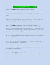 Git Questions And Answers 2025 Exam