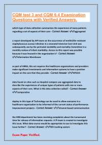 Healthcare Data Management: Exam Questions and Answers