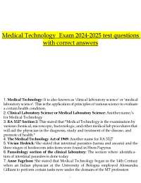 Medical Technology Exam: Comprehensive Guide to Clinical Lab Science