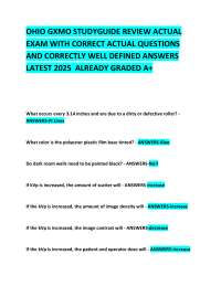 Radiology Study Guide: Questions and Answers for Ohio GXMO Exam