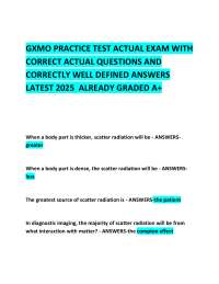 GXMO PRACTICE TEST ACTUAL EXAM WITH CORRECT ACTUAL QUESTIONS AND ANSWERS 2025