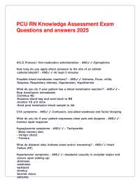 PCU RN Knowledge Assessment Exam Questions and answers 2025.pdf