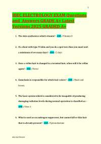 IBEC Electrology Exam Questions and Answers: Comprehensive Guide for Electrology Students