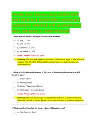 Florida Civic Literacy Exam 2024: Practice Questions on Landmark Cases