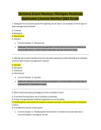 Michigan Pesticide Applicator License Exam Preparation: Verified Q&A Guide