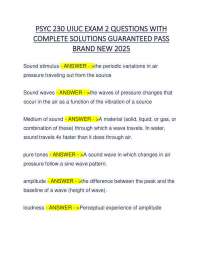 PSYC 230 UIUC EXAM 2 QUESTIONS WITH  COMPLETE SOLUTIONS GUARANTEED PASS  BRAND NEW 2025