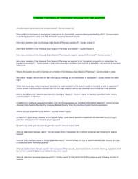 Arkansas Pharmacy Law Examination Practices with Best Solutions