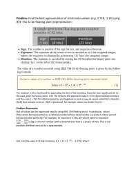 Floating Point Representation