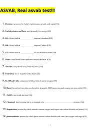 ASVAB Test Preparation: Science and General Knowledge