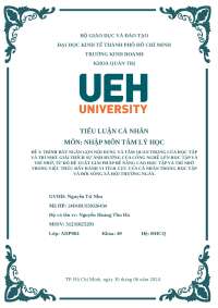 Tiểu luận tâm lý học