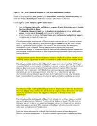 Chemical Weapons in Civil Conflicts: International Law and Non-State Actors - Prof. Leal G