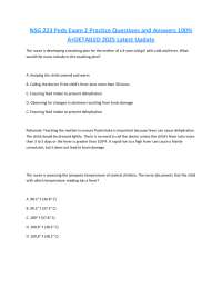 Pediatric Nursing Exam 2 Practice Questions and Answers