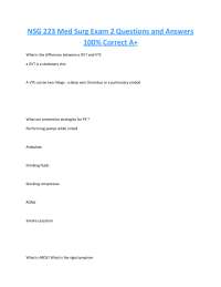 NSG 223 Med Surg Exam 2 Questions and Answers: A Comprehensive Review of Key Concepts