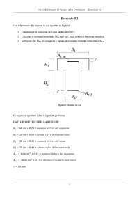 Corso di Elementi di Tecnica delle Costruzioni – Esercizio E2