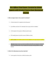 Fire Officer Exam: Motivation, Leadership, and Management