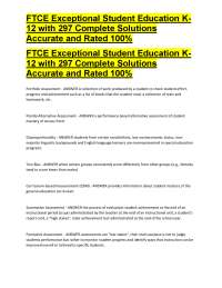FTCE Exceptional Student Education K12: Comprehensive Study Guide with 297 Solutions