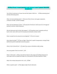 Oil Heat Exam: Questions and Answers for HVAC Technicians