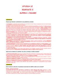 Paniere 2025 Aperte PROGETTAZIONE DI STRADE INGEGNERIA CIVILE Docente Bocci Edoardo Rispos