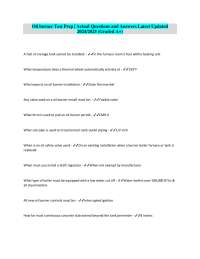 Oil Burner Test Prep: Actual Questions and Answers for 2024/2025