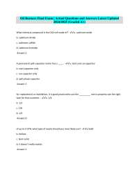 Oil Burners Final Exam: Questions and Answers