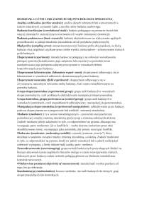 Pojęcia psychologia społeczna Wojciszkę
