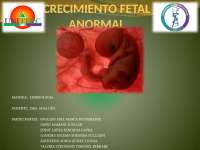 crecimiento anormal en fetos intrauterinos