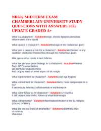 NR602 Midterm Exam: Chamberlain University Study Guide with Answers