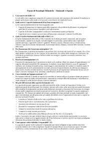Tecnologie didattiche sintesi domande