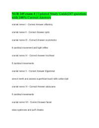 NUR 245 exam 4 | Updated Study Guide|247 questions with 100% Correct Answers