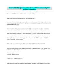 SHARP Program Quiz: Sexual Harassment/Assault Response & Prevention