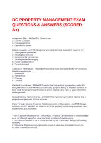 DC Property Management Exam: Questions & Answers