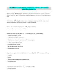SHARP Final Exam | Actual Questions and Answers Latest Updated 2024/2025 (Graded A+)