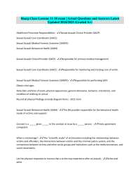 Sexual Assault: Healthcare Personnel Responsibilities and Victim Support