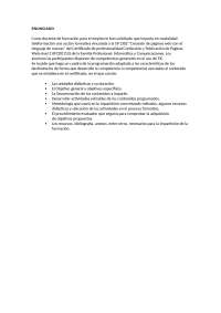 Caso Práctico Tema 3 Elaboración de la programación de una acción formativa