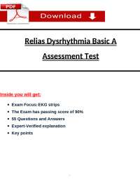 Relias Dysrhythmia Basic Test Questions and Answers 2025 (Basic A Dysrhythmia)