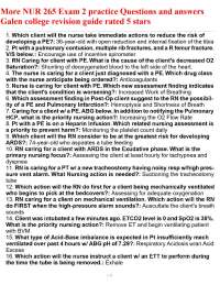More NUR 265 Exam 2 practice Questions and answers Galen college revision guide rated 5 st