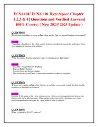 ECSA101/ ECSA 101 Hyperspace: Questions and Verified Answers