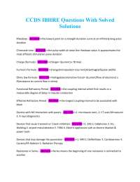 CCDS IBHRE Questions With Solved  Solutions