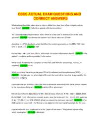 Medical Billing and Coding: Exam Questions and Answers