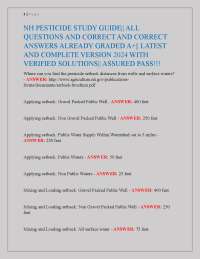 New Hampshire Pesticide Study Guide: Questions and Answers