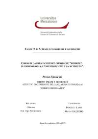 tesi triennale scienze giuridiche diritti umani e sicurezza