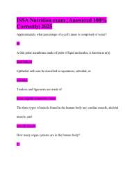 ISSA Nutrition exam | Answered 100% Correctly| 2025